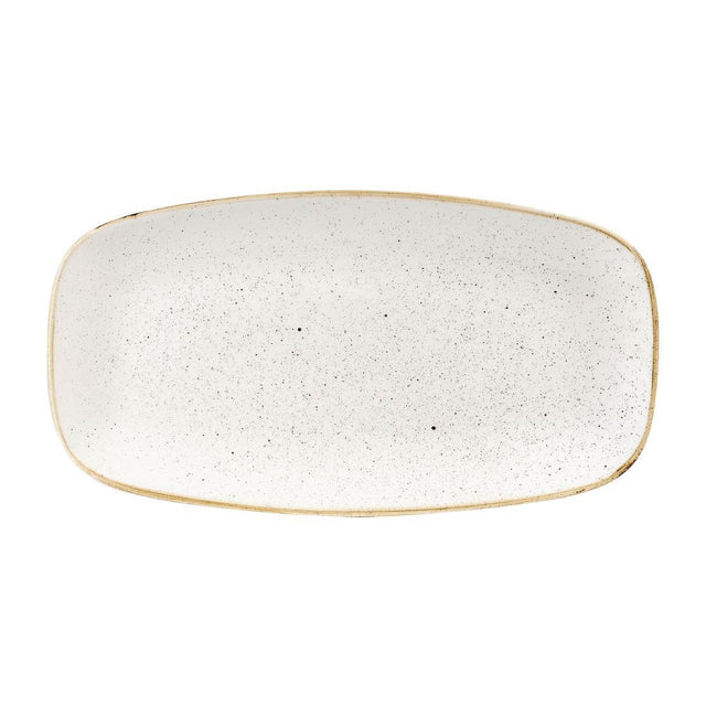 Churchill Stonecast Rectangular Plates Barley White 127 x 269mm - DW326 Plates Churchill