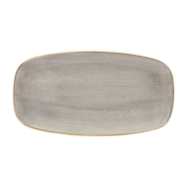 Churchill Stonecast Rectangular Plates Peppercorn Grey 189 x 355mm - DW330 Plates Churchill