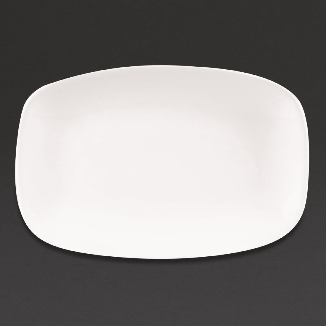 Churchill X Squared Oblong Plates White 157 x 237mm (Pack of 12) - DW342 Plates Churchill