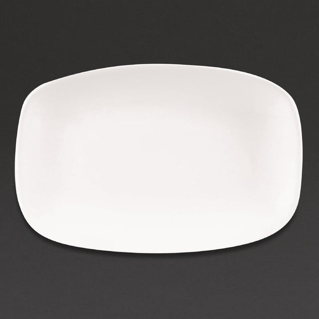 Churchill X Squared Oblong Plates White 157 x 237mm (Pack of 12) - DW342 Plates Churchill