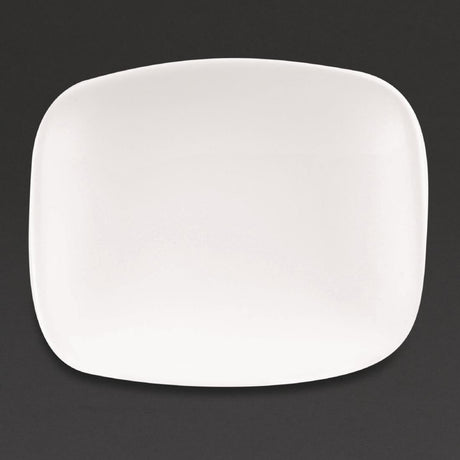 Churchill X Squared Oblong Plates White 126 x 154mm (Pack of 12) - DW343 Plates Churchill