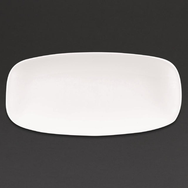 Churchill X Squared Oblong Plates White 127 x 269mm (Pack of 12) - DW344 Plates Churchill