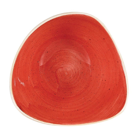 Churchill Stonecast Triangular Bowls Berry Red 153mm (Pack of 12) - DW366 Bowls Churchill