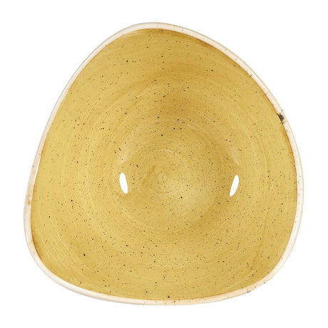 Churchill Stonecast Triangular Bowls Mustard Seed Yellow 153mm - DW375 Bowls Churchill