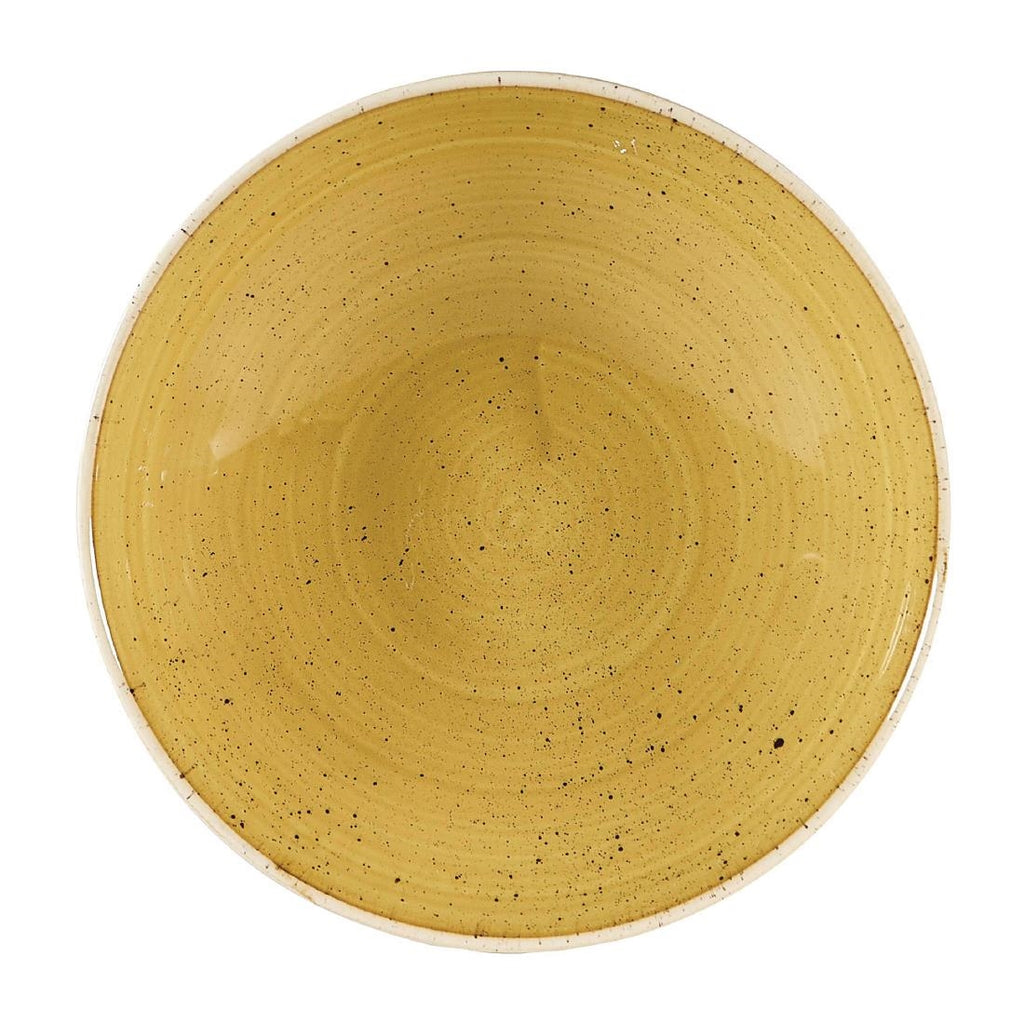 Churchill Stonecast Coupe Bowls Mustard Seed Yellow 182mm (Pack of 12) - DW376 Bowls Churchill