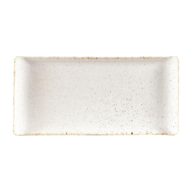 Churchill Stonecast Rectangular Plates Barley White 145 x 300mm - DW378 Plates Churchill