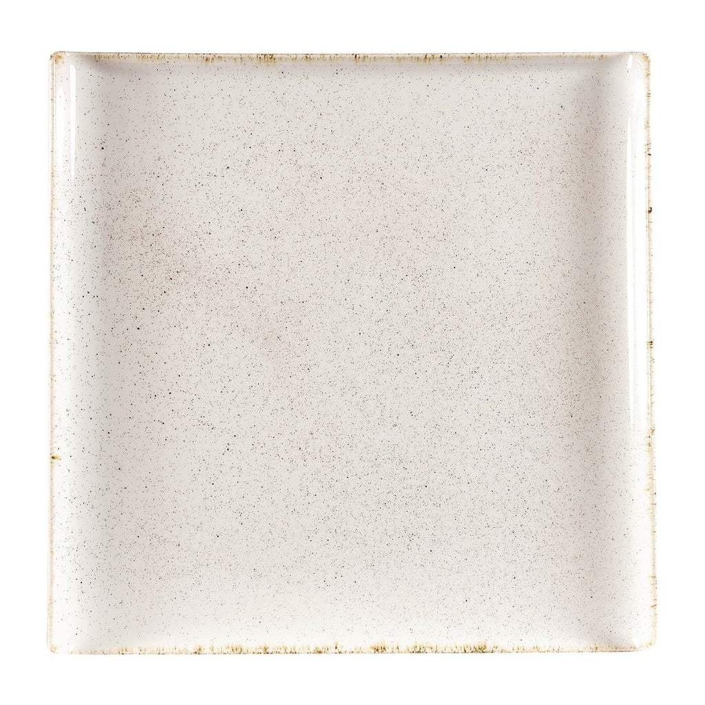 Churchill Stonecast Square Plates Barley White 303mm (Pack of 4) - DW379 Plates Churchill