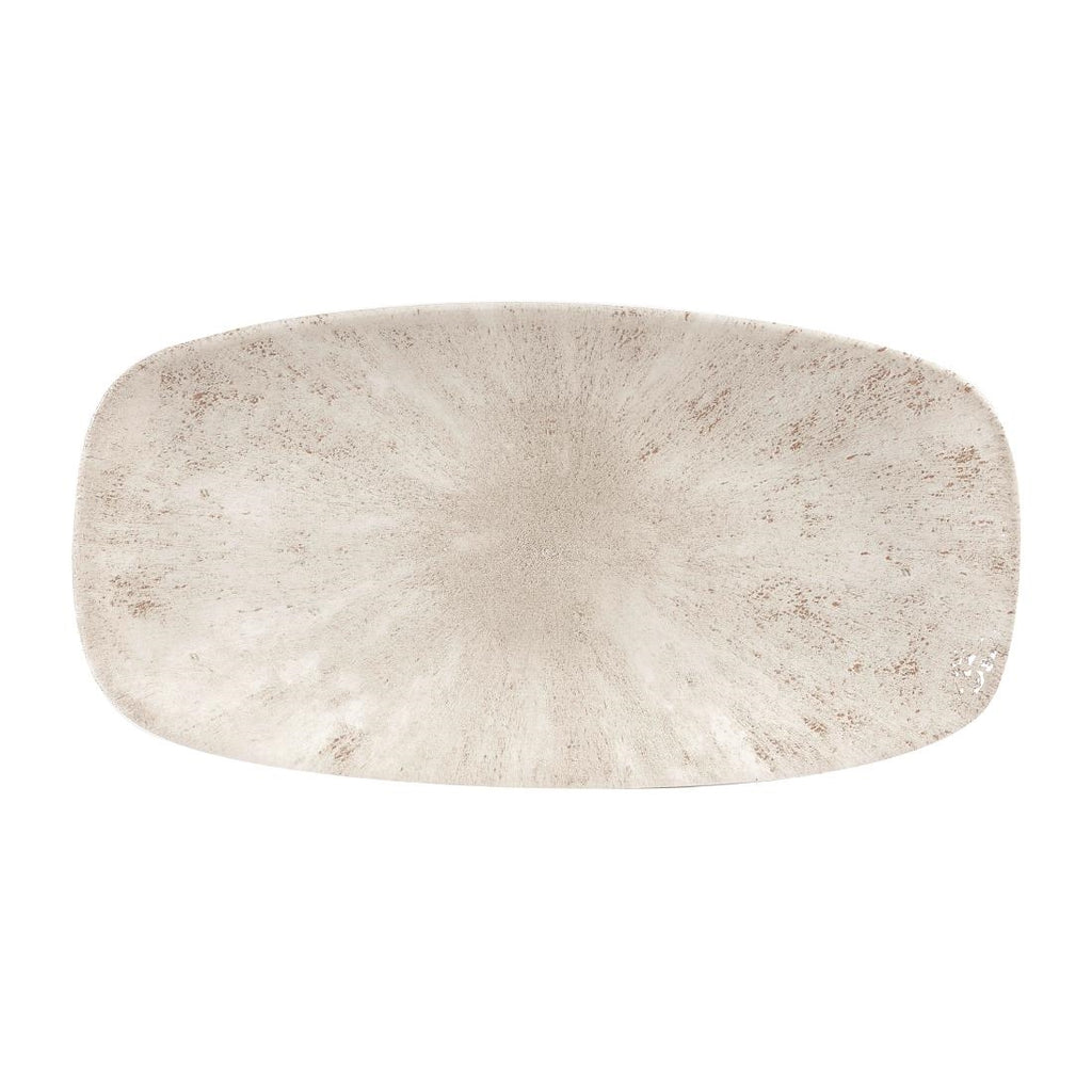 Churchill Studio Prints Stone Rectangular Plates Agate Grey 153 x 298mm - DW390 Plates Churchill