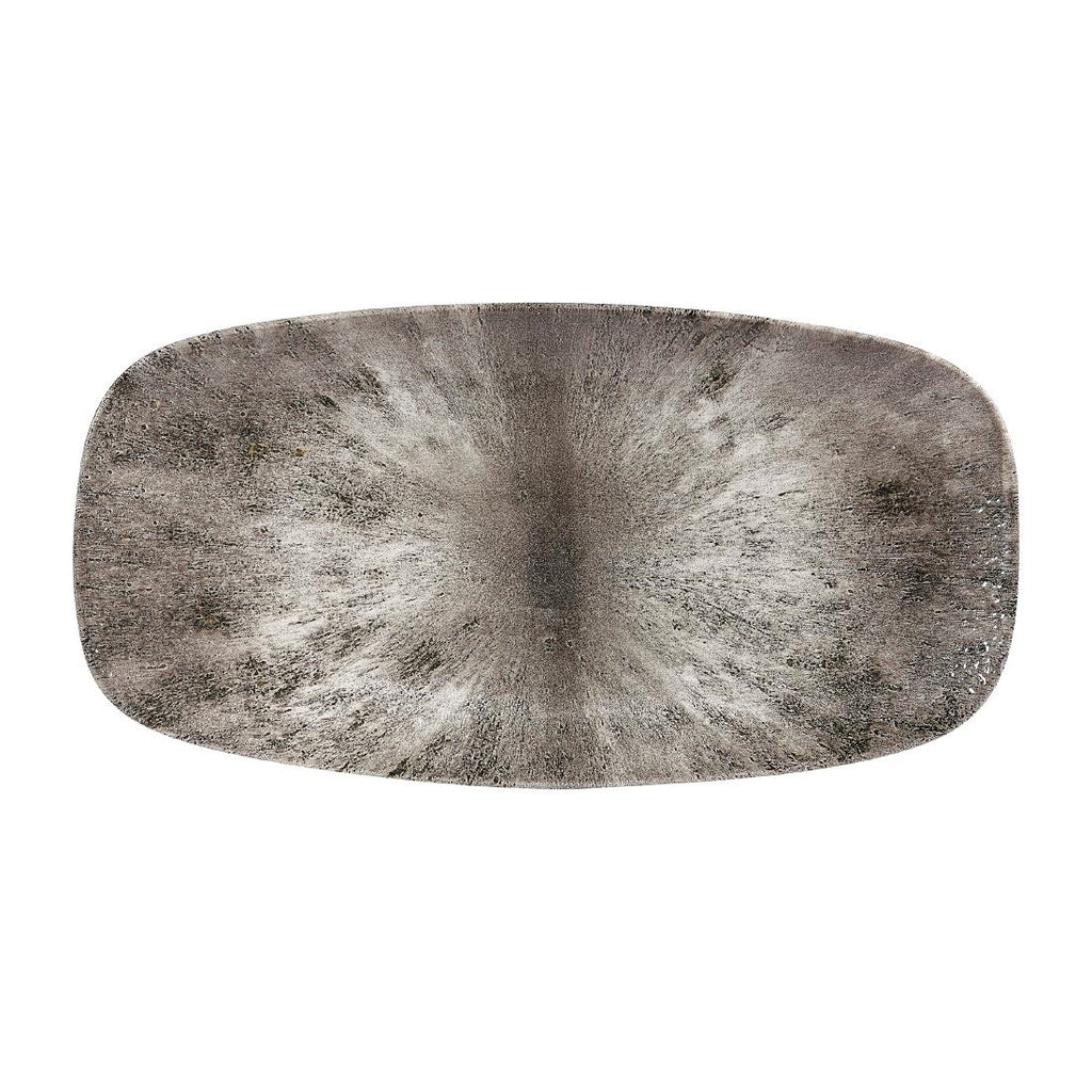 Churchill Studio Prints Stone Rectangular Plates Quartz Black 153 x 298mm - DW392 Plates Churchill