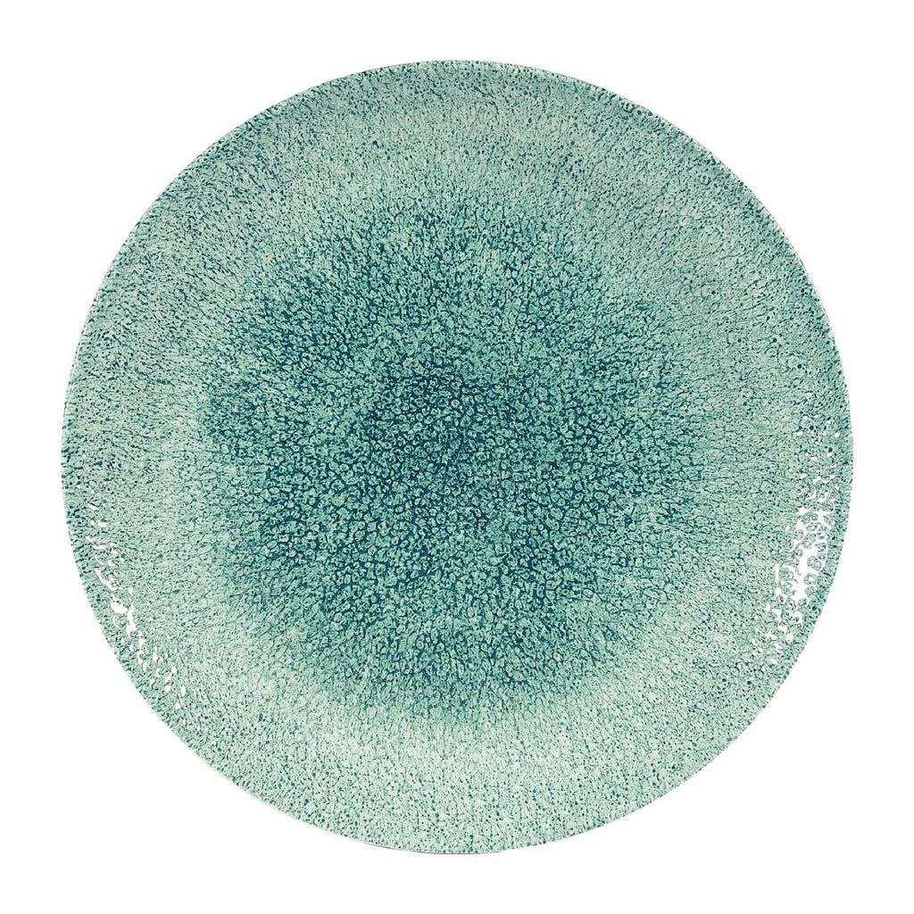 Churchill Studio Prints Raku Coupe Plates Jade Green 260mm (Pack of 12) - DW400 Plates Churchill