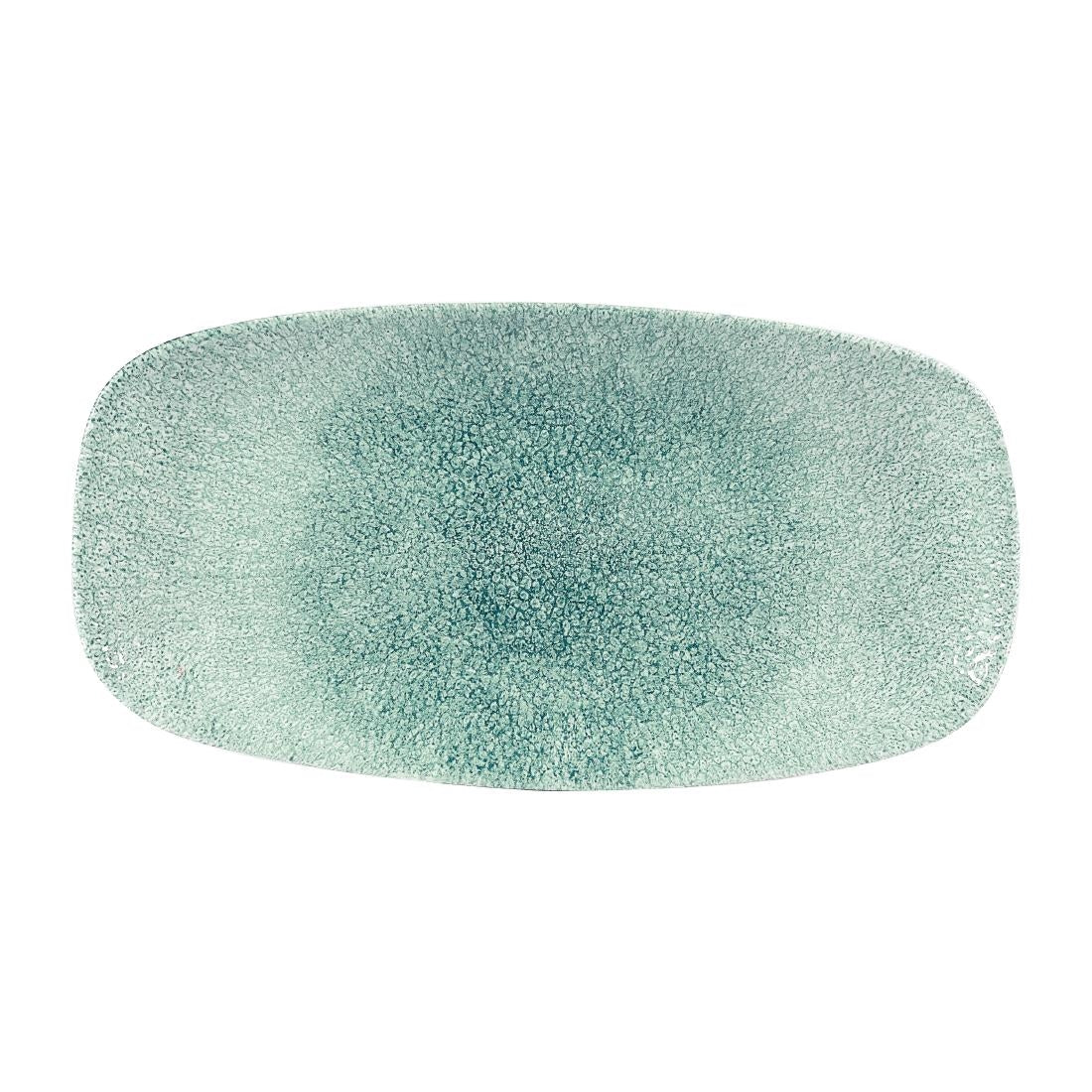 Churchill Studio Prints Raku Rectangular Plates Jade Green 153 x 298mm - DW405 Plates Churchill