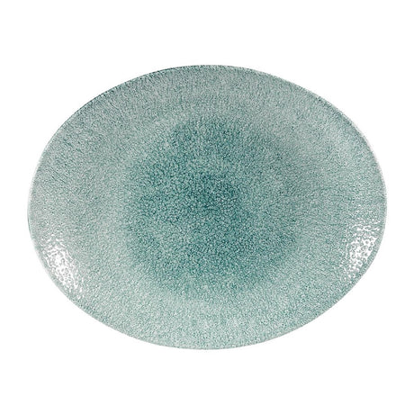 Churchill Studio Prints Raku Oval Coupe Plates Jade Green 270mm (Pack of 12) - DW408 Plates Churchill