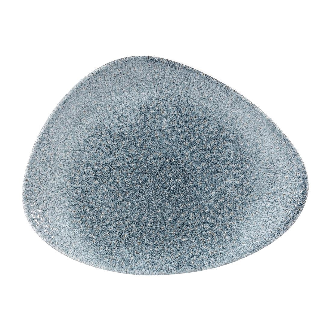Churchill Studio Prints Raku Triangular Plates Topaz Blue 260mm (Pack of 12) - DW411 Plates Churchill