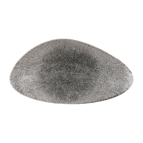 Churchill Studio Prints Raku Triangular Plates Quartz Black 350mm (Pack of 6) - DW414 Plates Churchill