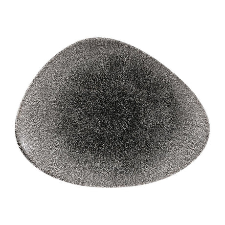 Churchill Studio Prints Raku Triangular Plates Quartz Black 260mm (Pack of 12) - DW416 Plates Churchill