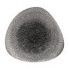 Churchill Studio Prints Raku Triangular Shallow Bowls Quartz Black 238mm - DW417 Bowls Churchill