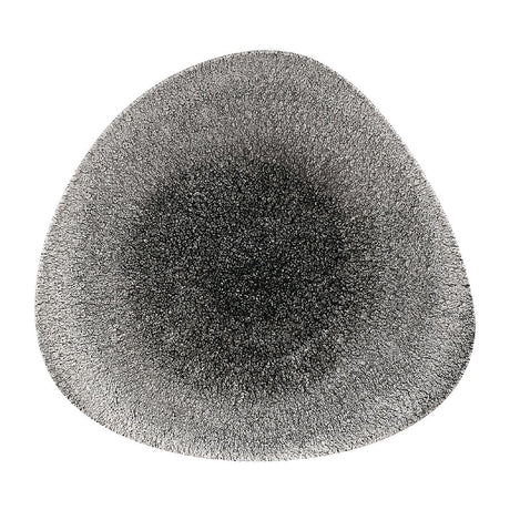 Churchill Studio Prints Raku Triangular Shallow Bowls Quartz Black 278mm - DW418 Bowls Churchill
