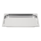 Vogue Heavy Duty Stainless Steel 1/1 Gastronorm Tray 40mm - DW432  Vogue   