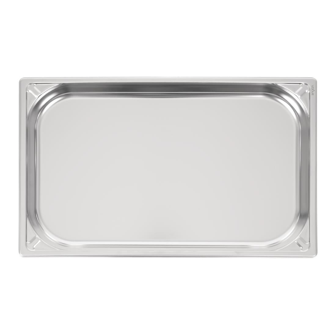Vogue Heavy Duty Stainless Steel 1/1 Gastronorm Tray 40mm - DW432  Vogue   
