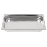 Vogue Heavy Duty Stainless Steel 1/1 Gastronorm Tray 65mm - DW433  Vogue   