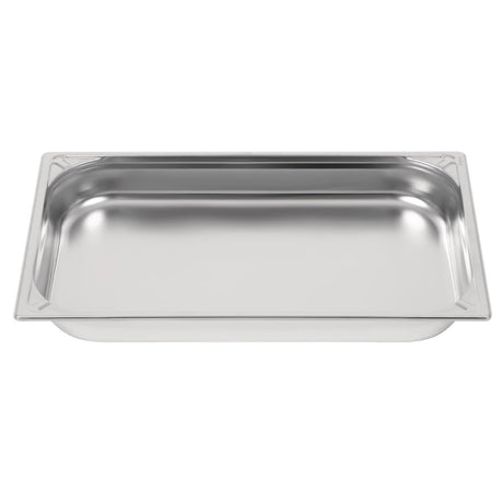Vogue Heavy Duty Stainless Steel 1/1 Gastronorm Tray 65mm - DW433  Vogue   