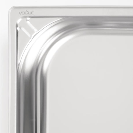 Vogue Heavy Duty Stainless Steel 1/1 Gastronorm Tray 65mm - DW433  Vogue   