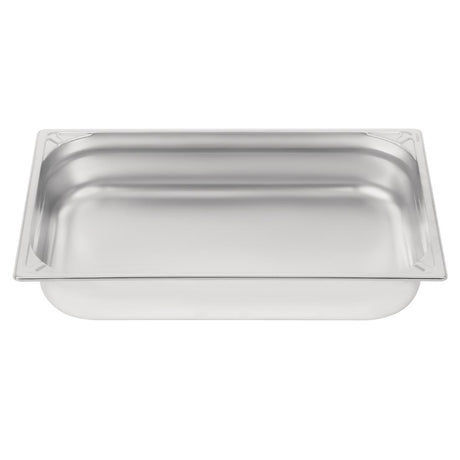 Vogue Heavy Duty Stainless Steel 1/1 Gastronorm Tray 100mm - DW434  Vogue   