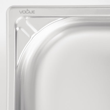 Vogue Heavy Duty Stainless Steel 1/1 Gastronorm Tray 100mm - DW434  Vogue   