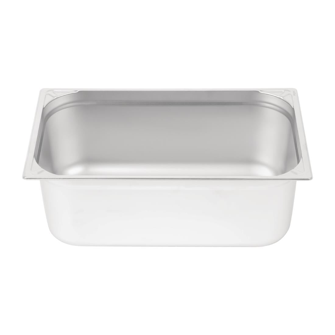 Vogue Heavy Duty Stainless Steel 1/1 Gastronorm Tray 200mm - DW436  Vogue   
