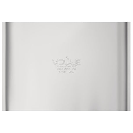 Vogue Heavy Duty Stainless Steel 1/1 Gastronorm Tray 200mm - DW436  Vogue   