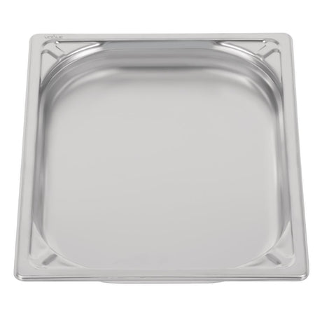 Vogue Heavy Duty Stainless Steel 1/2 Gastronorm Tray 40mm - DW437  Vogue   