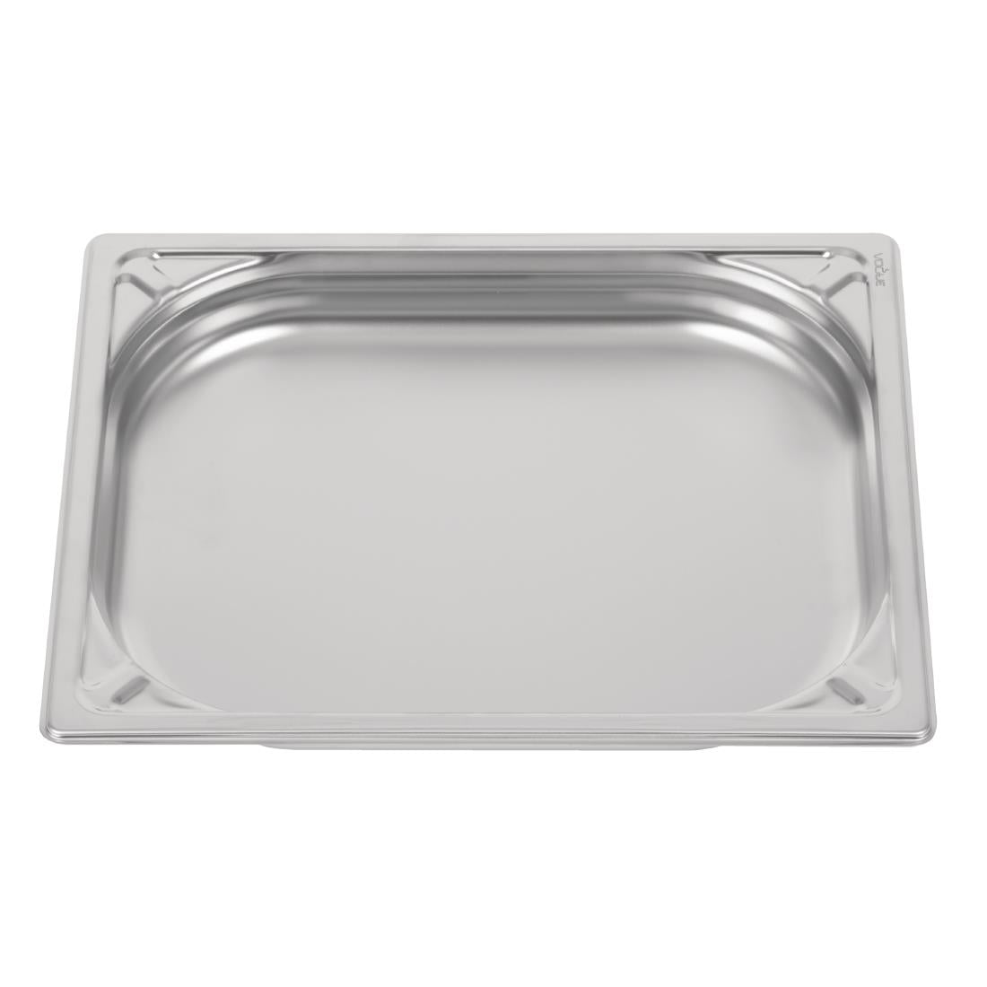 Vogue Heavy Duty Stainless Steel 1/2 Gastronorm Tray 40mm - DW437  Vogue   