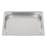 Vogue Heavy Duty Stainless Steel 1/2 Gastronorm Tray 40mm - DW437  Vogue   