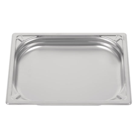 Vogue Heavy Duty Stainless Steel 1/2 Gastronorm Tray 40mm - DW437  Vogue   