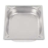 Vogue Heavy Duty Stainless Steel 1/2 Gastronorm Tray 65mm - DW438  Vogue   