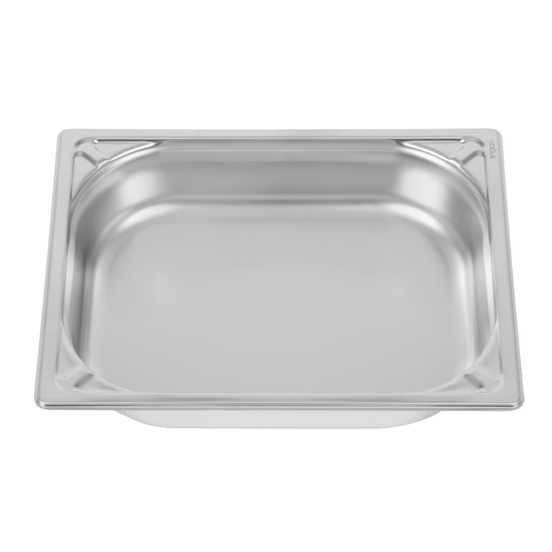 Vogue Heavy Duty Stainless Steel 1/2 Gastronorm Tray 65mm - DW438  Vogue   