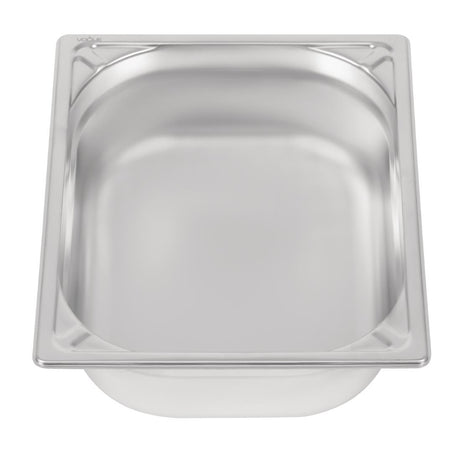 Vogue Heavy Duty Stainless Steel 1/2 Gastronorm Tray 100mm - DW439  Vogue   