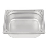 Vogue Heavy Duty Stainless Steel 1/2 Gastronorm Tray 100mm - DW439  Vogue   