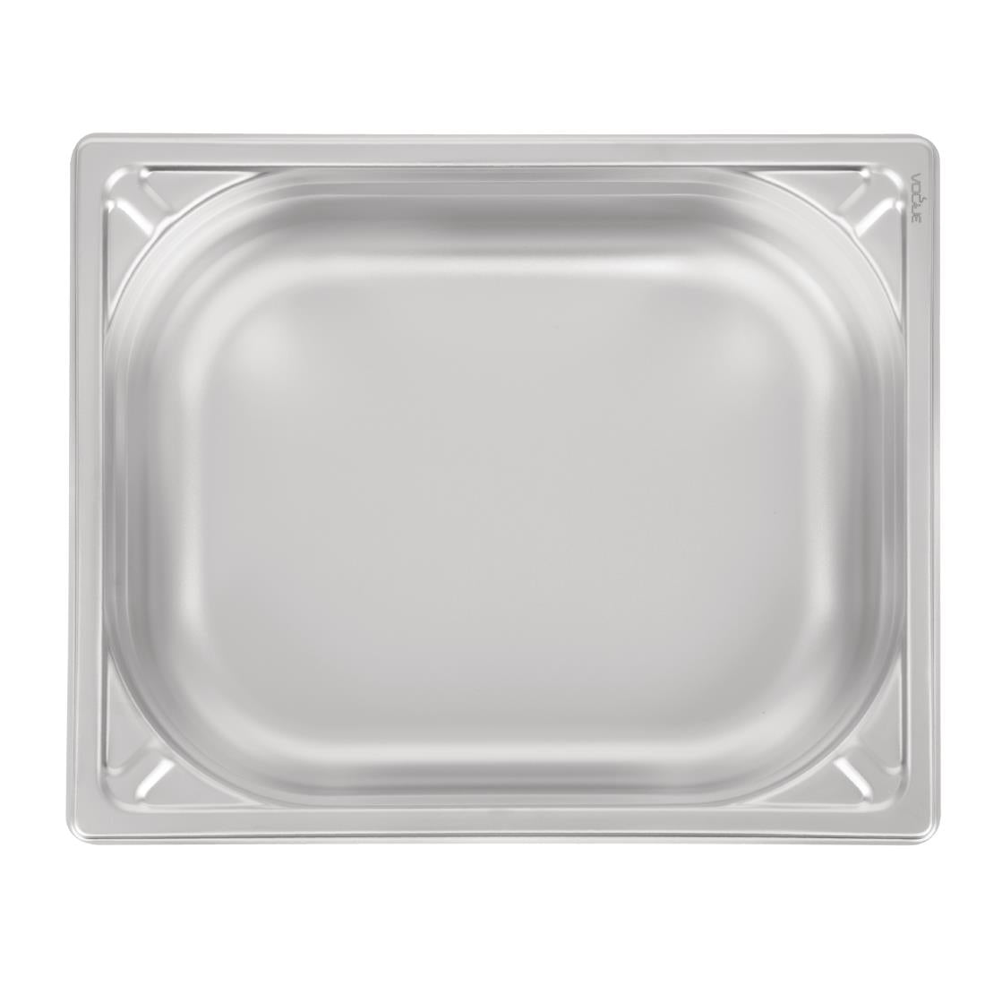 Vogue Heavy Duty Stainless Steel 1/2 Gastronorm Tray 100mm - DW439  Vogue   