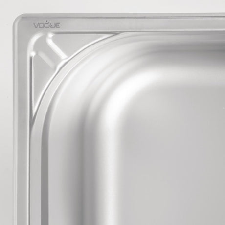 Vogue Heavy Duty Stainless Steel 1/2 Gastronorm Tray 150mm - DW440  Vogue   