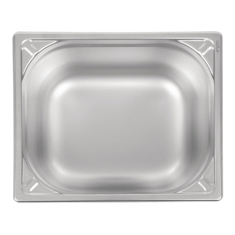 Vogue Heavy Duty Stainless Steel 1/2 Gastronorm Tray 200mm - DW441  Vogue   