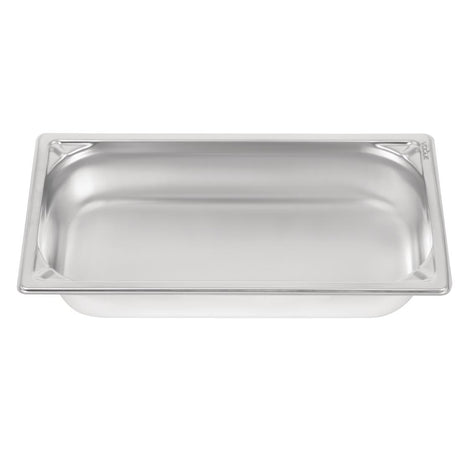 Vogue Heavy Duty Stainless Steel 1/3 Gastronorm Tray 65mm - DW442  Vogue   