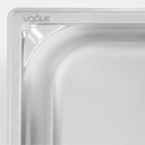 Vogue Heavy Duty Stainless Steel 1/3 Gastronorm Tray 65mm - DW442  Vogue   