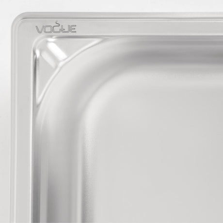 Vogue Heavy Duty Stainless Steel 1/3 Gastronorm Tray 65mm - DW442  Vogue   