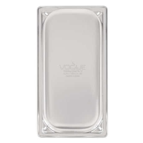 Vogue Heavy Duty Stainless Steel 1/3 Gastronorm Tray 65mm - DW442  Vogue   