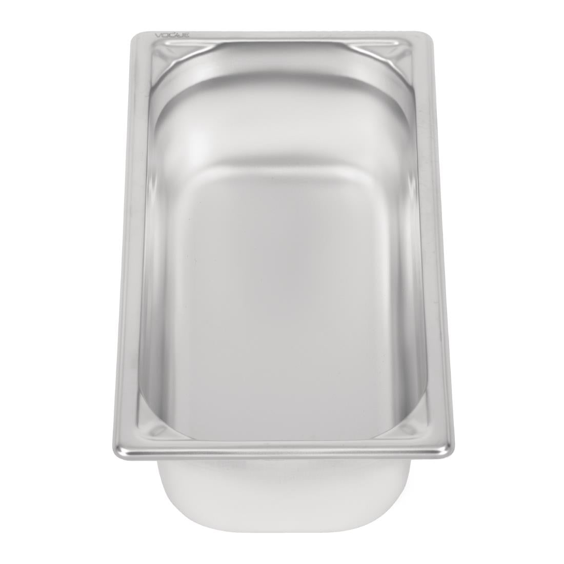 Vogue Heavy Duty Stainless Steel 1/3 Gastronorm Tray 100mm - DW443  Vogue   
