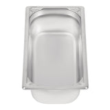 Vogue Heavy Duty Stainless Steel 1/3 Gastronorm Tray 100mm - DW443  Vogue   