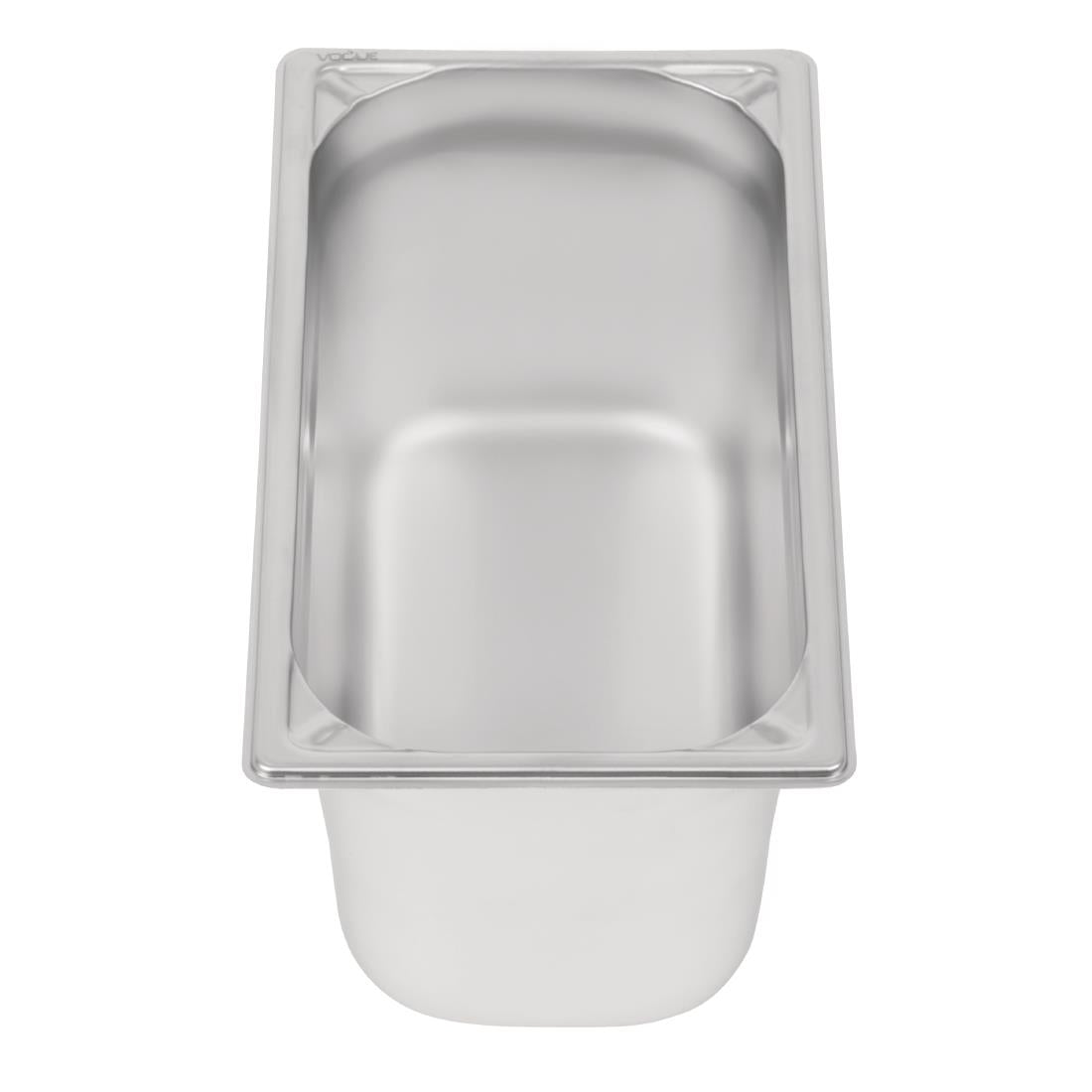 Vogue Heavy Duty Stainless Steel 1/3 Gastronorm Tray 150mm - DW444  Vogue   