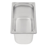 Vogue Heavy Duty Stainless Steel 1/3 Gastronorm Tray 150mm - DW444  Vogue   