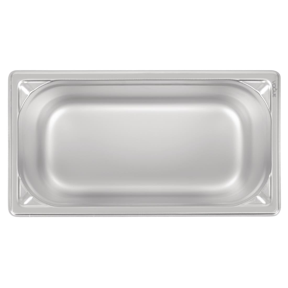 Vogue Heavy Duty Stainless Steel 1/3 Gastronorm Tray 150mm - DW444  Vogue   